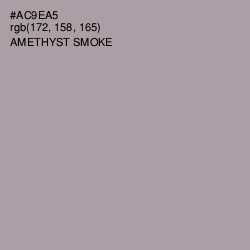 #AC9EA5 - Amethyst Smoke Color Image